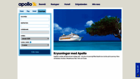 What Cruise.apollo.se website looked like in 2020 (4 years ago)