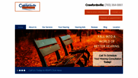 What Crawfordsvilleaudiology.com website looked like in 2020 (4 years ago)