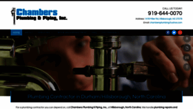 What Chambersplumbinginc.com website looked like in 2020 (5 years ago)