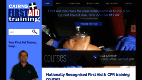 What Cairnsfirstaidtraining.com.au website looked like in 2020 (4 years ago)