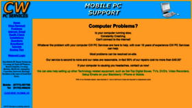 What Cwpcservices.co.uk website looked like in 2020 (4 years ago)