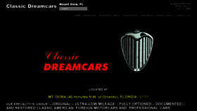 What Classicdreamcars.com website looked like in 2020 (4 years ago)