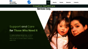 What Creativehealthcareservices.com website looked like in 2020 (4 years ago)