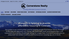What Cornerstonerealtyco.com website looked like in 2020 (4 years ago)