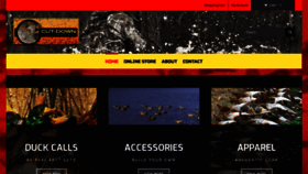 What Cutdownduckcalls.com website looked like in 2020 (4 years ago)