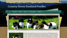 What Countryhavenstandardpoodles.com website looked like in 2020 (4 years ago)