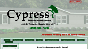 What Cypressmanufacturedhomes.com website looked like in 2020 (4 years ago)