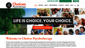 What Choicespsychotherapy.net website looked like in 2020 (4 years ago)