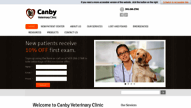 What Canbyvet.com website looked like in 2020 (4 years ago)
