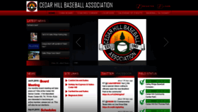 What Cedarhillbaseball.com website looked like in 2020 (4 years ago)