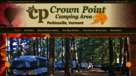 What Crownpointcampingarea.com website looked like in 2020 (4 years ago)