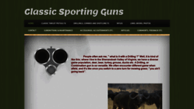 What Classicsportingguns.com website looked like in 2020 (4 years ago)