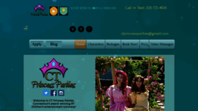 What Ctprincessparties.com website looked like in 2020 (4 years ago)