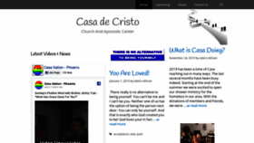 What Casadecristo.org website looked like in 2020 (4 years ago)