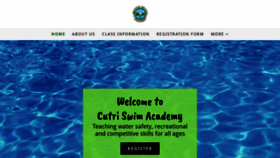 What Cutriswimacademy.com website looked like in 2020 (4 years ago)