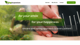What Caringacupuncture.com website looked like in 2020 (4 years ago)