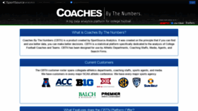 What Coachesbythenumbers.com website looked like in 2020 (4 years ago)