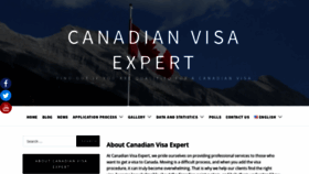 What Canadianvisaexpert.org website looked like in 2020 (4 years ago)
