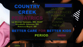 What Countrycreekpeds.com website looked like in 2020 (4 years ago)