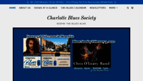 What Charlottebluessociety.org website looked like in 2020 (4 years ago)