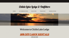 What Childslakelodge.com website looked like in 2020 (4 years ago)