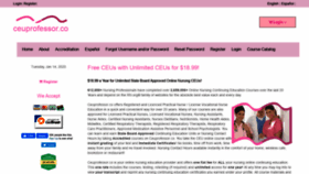 What Ceuprofessor.co website looked like in 2020 (4 years ago)