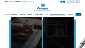 What Colingua.be website looked like in 2020 (4 years ago)