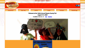 What Claytoncountyfair.com website looked like in 2020 (4 years ago)