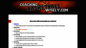 What Coachingbasketballwisely.com website looked like in 2020 (4 years ago)