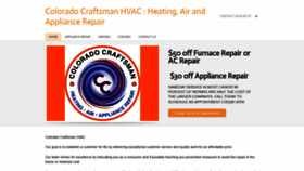What Coloradocraftsmanhvac.co website looked like in 2020 (4 years ago)
