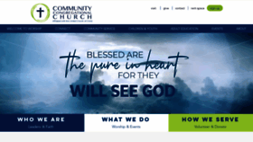 What Communitychurch.org website looked like in 2020 (5 years ago)