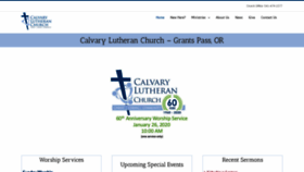 What Calvarylutherangp.org website looked like in 2020 (4 years ago)