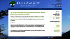 What Clearandnowhealing.com website looked like in 2020 (4 years ago)
