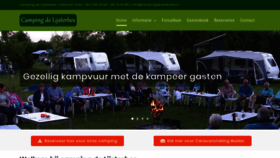 What Campingdelijsterbes.nl website looked like in 2020 (6 years ago)