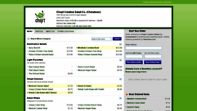 What Choptsalad7thst.com website looked like in 2020 (4 years ago)