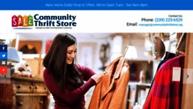 What Communitythriftstore.org website looked like in 2020 (4 years ago)