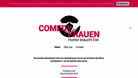 What Comedyfrauen.ch website looked like in 2020 (4 years ago)
