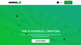 What Creators.supercell.com website looked like in 2020 (4 years ago)