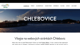 What Chlebovice.cz website looked like in 2020 (4 years ago)