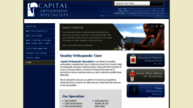 What Capitalorthopaedicspecialists.com website looked like in 2020 (4 years ago)