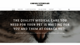 What Cornervetclinic.com website looked like in 2020 (4 years ago)