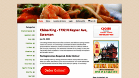 What Chinakingscrantonpa.com website looked like in 2020 (4 years ago)