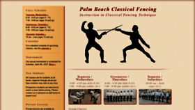 What Classicalfencing.org website looked like in 2020 (4 years ago)
