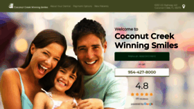 What Coconutcreekwinningsmiles.com website looked like in 2020 (4 years ago)