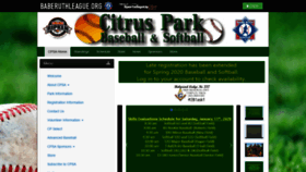 What Citrusparksa.org website looked like in 2020 (4 years ago)