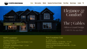 What Campobrothershomes.com website looked like in 2020 (4 years ago)