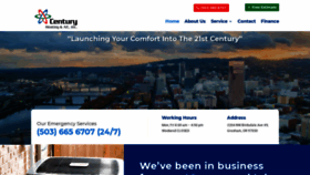 What Centuryheatingpdx.com website looked like in 2020 (4 years ago)