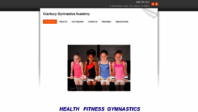 What Cranburygymnastics.com website looked like in 2020 (4 years ago)