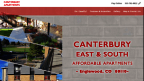 What Canterburyapartmentsinenglewood.com website looked like in 2020 (4 years ago)