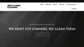 What Carpetcleaningbyjeff.com website looked like in 2020 (4 years ago)